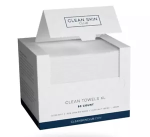 Clean Skin Club Clean Towels XL™, 100% USDA Biobased Face Towel, Disposable Face - Picture 1 of 8