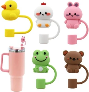 Tappo di copertura in paglia per tazza Stanley, topper in silicone compatibile con 30 e 40 oz T - Foto 1 di 7