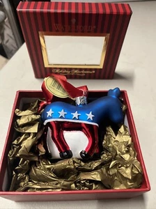Waterford Holiday Heirloom ornamento asino democratico - Foto 1 di 5