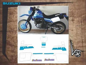 Suzuki  DR  600s 1988-1994 adesivi/stickers/decals - Foto 1 di 1