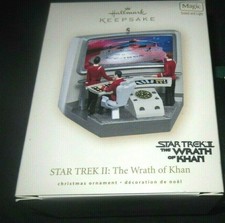 HALLMARK ORNAMENT STAR TREK~2007 THE WRATH OF KHAN~TESTED W/NEW BATTERIES~BOX VG
