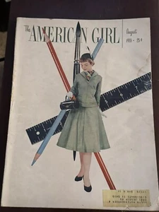 The American Girl Magazine August 1955 Schoolgirl Back to School Vintage - Picture 1 of 14