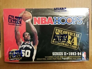 1993-94 NBA Hoops Series 2 Sealed Basketball Box - Imagen 1 de 4