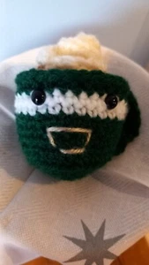 Cute Handmade Crochet Christmas Cup Decoration With Whipped Cream G13 - Picture 1 of 4