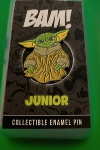 The Mandalorian Grogu Coleccionable Esmalte Pin Bam Box Junior Baby Yoda Star Wars - Imagen 1 de 4