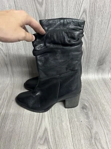 Women’s Dune London Rosa Black Leather Ankle Boots UK Size 7 Brand New - Picture 1 of 5