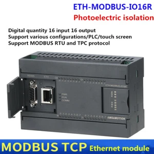 MODBUS tcp Ethernet communication module rs485 16 in 16 out IO module - Picture 1 of 13