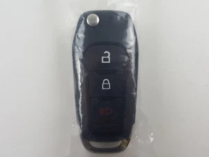 ORIGINAL FORD 15-24 OEM UNCUT FLIP KEY LESS ENTRY REMOTE FOB BLANK USA 3-BUTTON - Picture 1 of 12