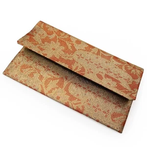 Vintage nie benutzt Seidenbrokat buddhistischer Juzu-ire Nenju-Ire Gebetsperle Rosenkranz Etui - Bild 1 von 5