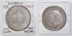 ‘THE HOARD’ RARE AUSTRALIAN 1938 SILVER CROWN ERROR COIN PROVENANCE HIGHER GRADE - Picture 1 of 17