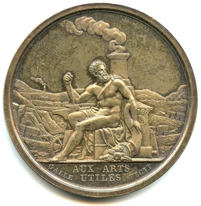 médaille argent comice agricole de St Chamond 1884 , exceptionnelle ! n°7182 - Foto 1 di 2