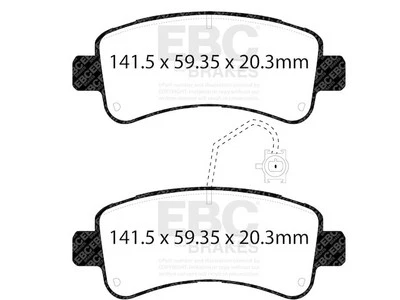 Juego de pastillas de freno traseras para Ram ProMaster 1500 2014-2023 2015 2016 2017 2018 KH374CT Foto 1 de 4
