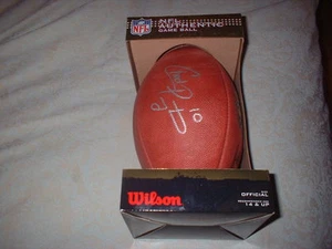RARE CHAD PENNINGTON AUTOGRAPED FOOTBALL WILSON NFL JETS DOLPHINS ORIG PACKAGE - Picture 1 of 2