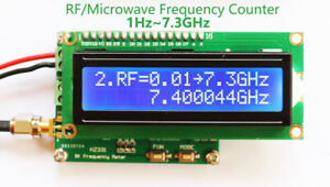 1Hz - 7.3GHz Microwave Frequency Counter Radio RF Frequency Meter Counter