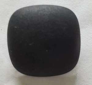Square 12 Plastic Black Matte Shank Back Vintage Buttons 30L -3/4"- 19mm (B235) - Picture 1 of 3