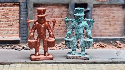 Hans Hummel Statua Monumento Hamburger Portatori D'Acqua Scala H0 (1:87) Ggf - Immagine 1 di 4