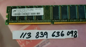 512MB PC RAM DDR1 333 PC2700 DDR 333 184PIN NON-ECC CL3 DUAL RANK 2RX8 32X8 - Picture 1 of 1