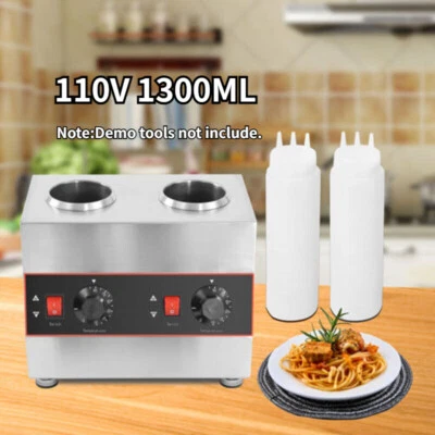 110V 1300ML Electric Cheese Jam Melt Maker Commercial Hot Chocolate Sauce Warmer - Image 1 of 4