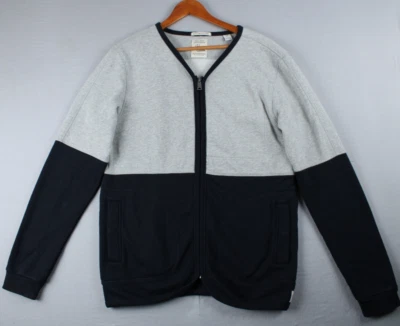 Scotch & Soda Sweater Mens Large Full Zip Cotton Preppy Beige Blue Gray Casual - Image 1 of 4