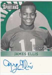 JAMES ELLIS MICHIGAN STATE MSU AUTO 2003 TK LEGACY SPARTANS ON CARD AUTOGRAPH - Picture 1 of 1