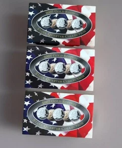2003, 2004 and 2005 GOLD Plated EDITION STATE QUARTER COLLECTION w/ COA NIB New - Picture 1 of 4