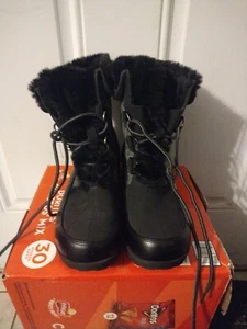 JBU Boots Woman's 9M Faux Fur Herringbone Weather Ready Southgate Winter Snow - Picture 1 of 7