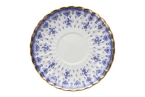 Spode - Fleur de Lys - Blue - Y8356 - Coffee Saucer - 195104G - Picture 1 of 2