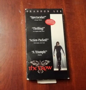 The Crow (1994) VHS Brandon Lee Cult Action Thriller Ex-Rental Stickers - Picture 1 of 6