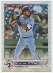 2022 Topps Chrome Refractor # 185 - Teoscar Hernandez - Toronto Blue Jays - Bild 1 von 2