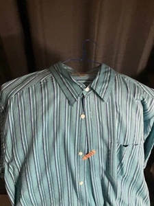 top Joe Joseph Abboud Kurzarm Freizeithemd mit Knopfleiste gestreift Gr. XL - Bild 1 von 8