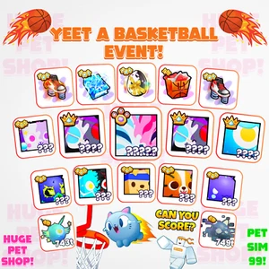Yeet a Basketball 🏀 Event! - PET SIMULATOR 99 X - PS99 - Günstige & schnelle Lieferung! - Bild 1 von 135