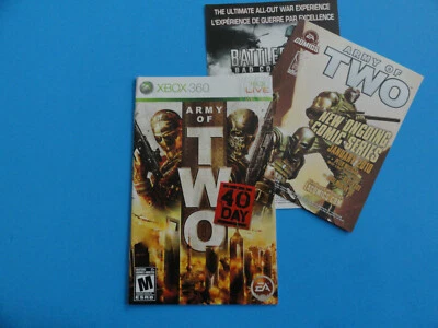 NO GAME - XBOX 360 ARMY OF TWO INSTRUCTION MANUAL ***NO GAME INCLUDED*** - Image 1 of 2