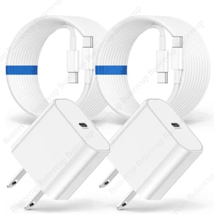 2Pack Fast Charger USB C-Type C Cable For iPhone 15 Pro Max 16 Plus iPad Samsung - Picture 1 of 16