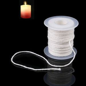 61m Cotton Braid Candle Wick Core Spool Non-smoke DIY Oil Lamps Supplies-WR