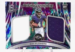 2023 Panini Spectra Zay Flowers Rising Rookie Patch /75 - Picture 1 of 2