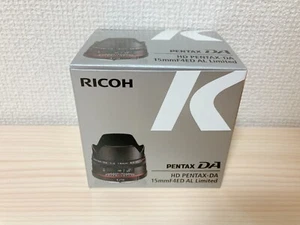 PENTAX Ultra Wide Angle Single Focus Lens HD PENTAX-DA 15mm F4 EDAL Black 21470 - Picture 1 of 4