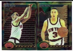 JOHN STARKS 2 CARD LOT 1993-94 TOPPS FINEST 95 & 194 NEW YORK KNICKS HOF - Picture 1 of 1
