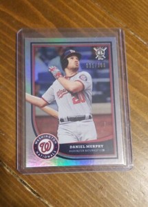 2018 Topps Big League Rainbow Foil /100 #170 Daniel Murphy Washington Nationals