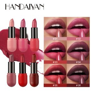 6PC Long-Lasting crayon Gloss Velvet Glazed Matte Beauty Liquid Lipstick Makeup