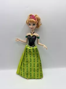 Disney Original Frozen Movie Singing Anna Fashion Doll Mattel 2014 Missing Shoes - Picture 1 of 7