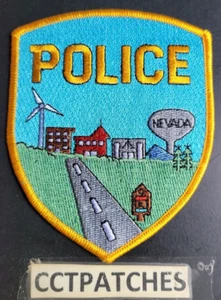 NEVADA, IOWA POLIZEI SCHULTERAUFNÄHER IA - Bild 1 von 2