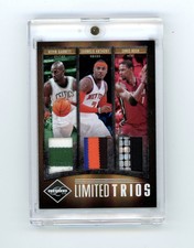 2011-12 Limited Trios Garnett Anthony Bosh Triple Game Used Jersey Patch /15
