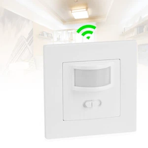 AC 110V-240V Mini Bewegungsmelder Sensor Decken Unterputz Infrarot LED Einbau - Picture 1 of 12