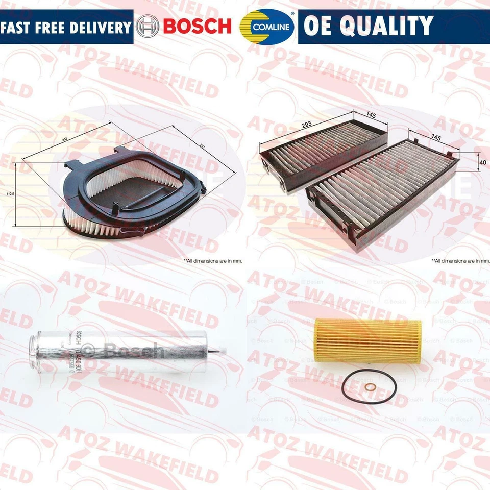 FOR BMW X5 X6 3.0d AIR OIL DIESEL FUEL CABIN POLLEN FILTERS SERVICE KIT - Image 1 of 1