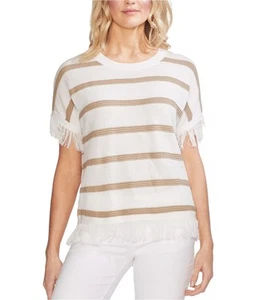Vince Camuto Womens Textured Stripe Pullover Sweater - Picture 1 of 5