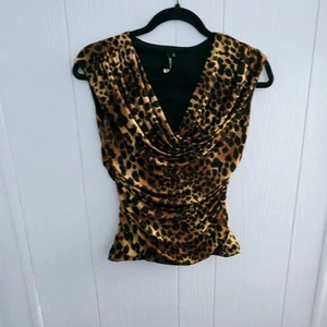 HeartSoul Leopardenmuster Top Größe Small – Y2K, gerafft, Partywear - Bild 1 von 6