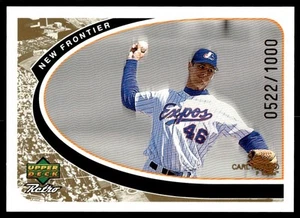 1998 Upper Deck Retro New Frontier Carl Pavano 0522/1000 Montreal Expos #NF23 - Picture 1 of 2