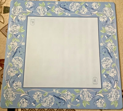 NEW Blue Rubber Mah Jongg Mat 32" Square by Hutch & Nook - Image 1 of 2
