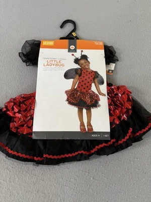 Vestido Disfraz Little Ladybug Niñas Niño 12-24 Meses Rojo Negro Halloween Foto 1 de 4