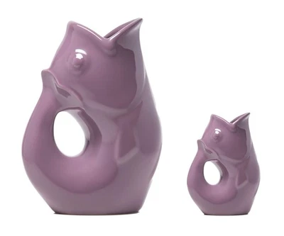 Fish Pitcher, Set of 2, French Lavender, French Inspired Design, Large Pitche... - Image 1 of 4